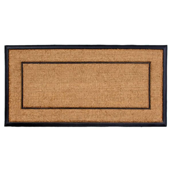 Multi-Colored 48 in. x 24 in. Coir;Rubber Outdoor Door Mat