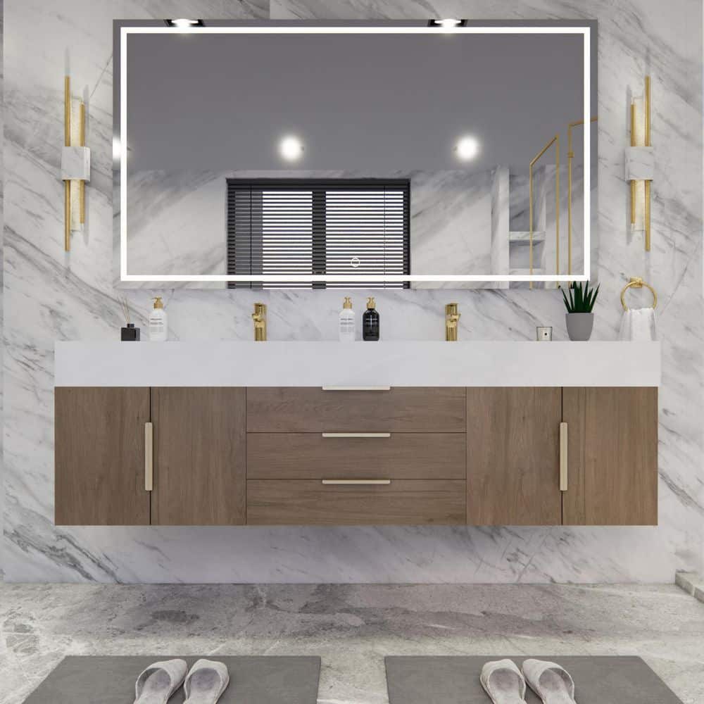 BV Better Vanity Bethany 71 in. W. x 20 in. D x 22 in. H Double