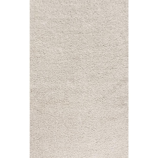 Mercer Shag Plush Cream 4 ft. x 6 ft. Area Rug