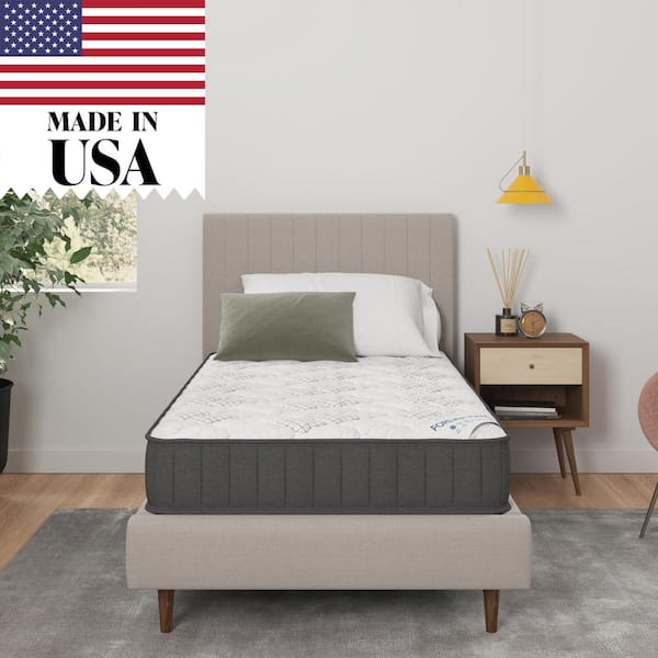 Ottomanson Infinity 9 in. Twin Made in USA Firm Hybrid Mattress Cool Airflow with Edge to Edge Pocket Coil, Bed in A Box, Ottopedic