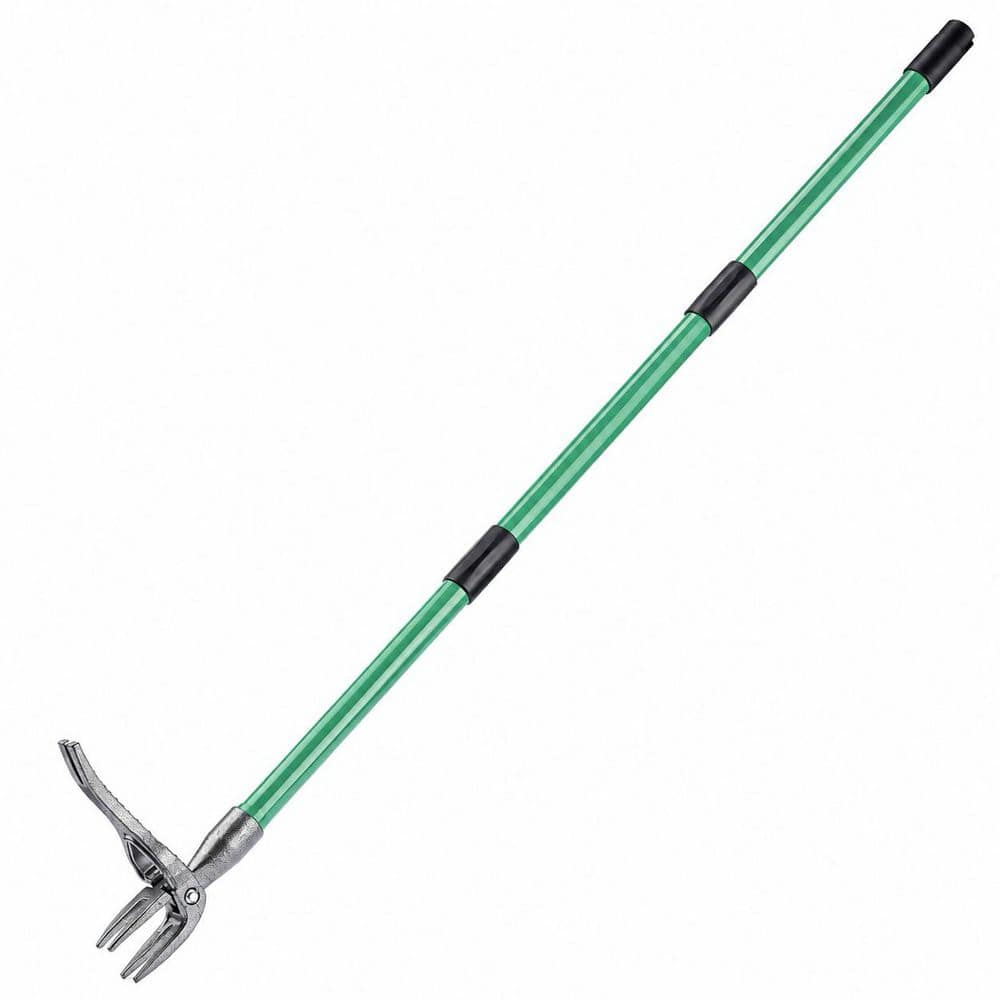 48 in. Weeder Long Handle Steel Claws Stand Up Weed Puller with Collapsible Trash Can for Lawn and Garden price history on PriceWatchPro