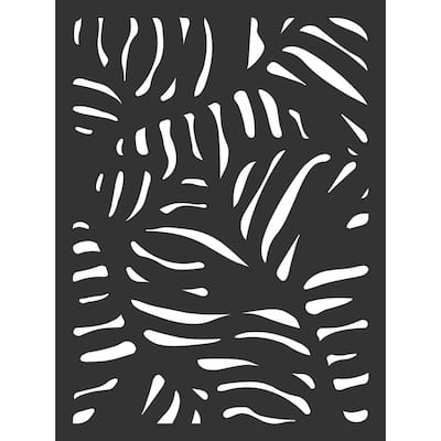 4 ft. x 3 ft. Black Paradise Hardwood Composite Decorative Wall Decor and Privacy Panel