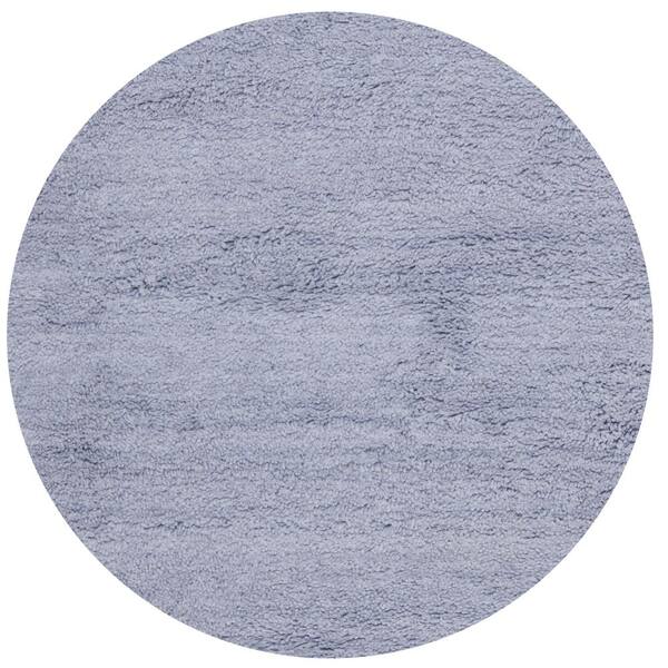 SAFAVIEH Classic Shag Lilac 4 ft. x 4 ft. Round Solid Area Rug
