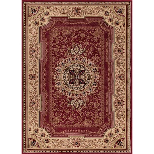 Concord Global Trading Ankara Chateau Red 3 ft. x 4 ft. Area Rug