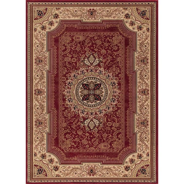 Concord Global Trading Ankara Chateau Red 7 ft. x 10 ft. Area Rug