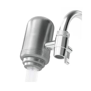 5-Stage Faucet Mounted Stainless Steel Water Filter for Sink, 500 Gal. Water Purifier, Mount Tap Water Filtration System