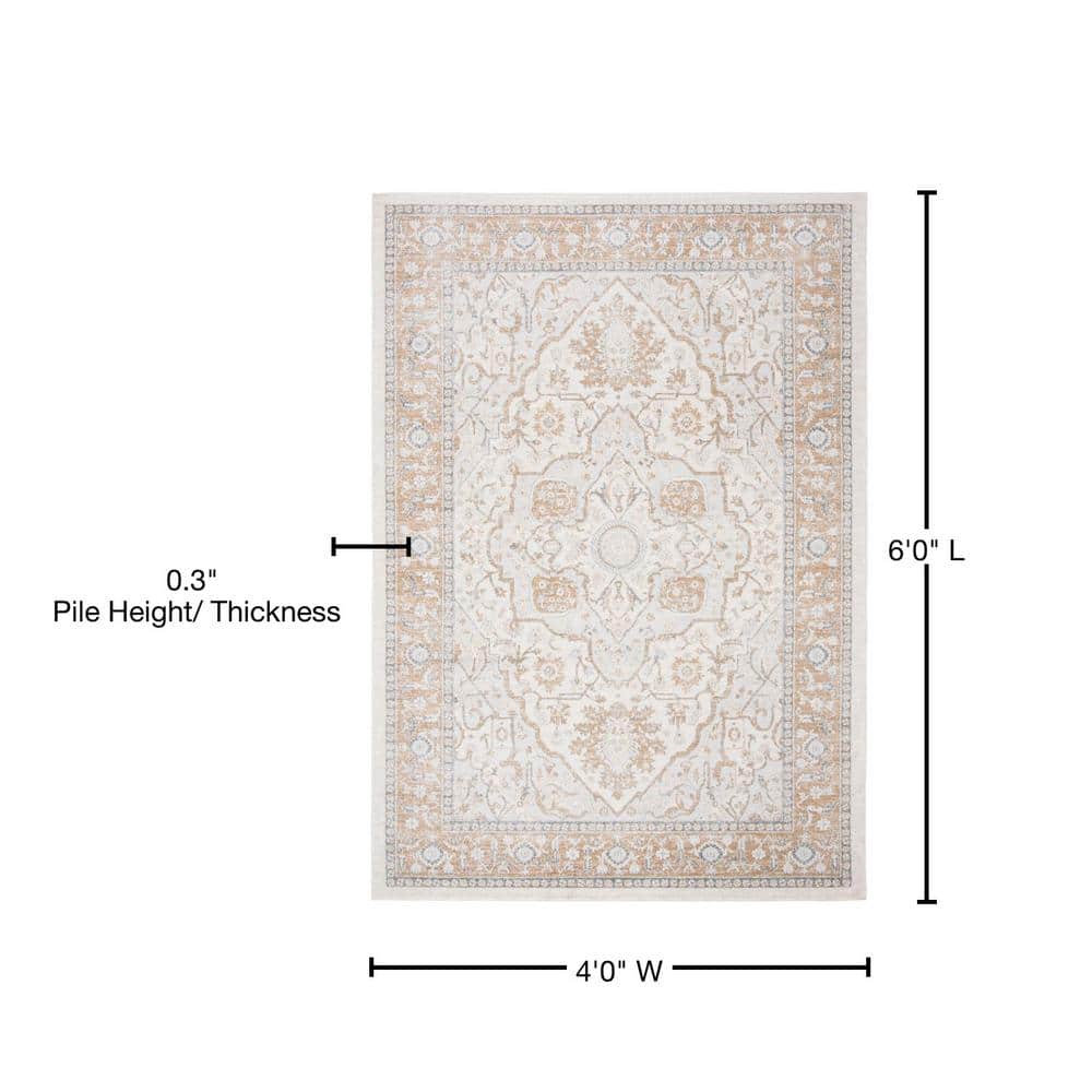 Elegant Isabella 47" Hand-Knotted Round Area Rug in Soft Grey