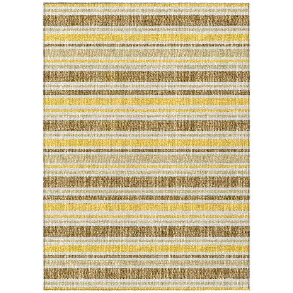 Brown, Orange 10 ft. x 14 ft. Woven Striped Polyester Rectangle Indoor / Outdoor Area Rug price history on PriceWatchPro