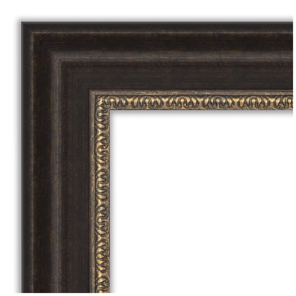 Impact Bronze 42"x30" Rectangular Wall Mirror with Gold Highlights