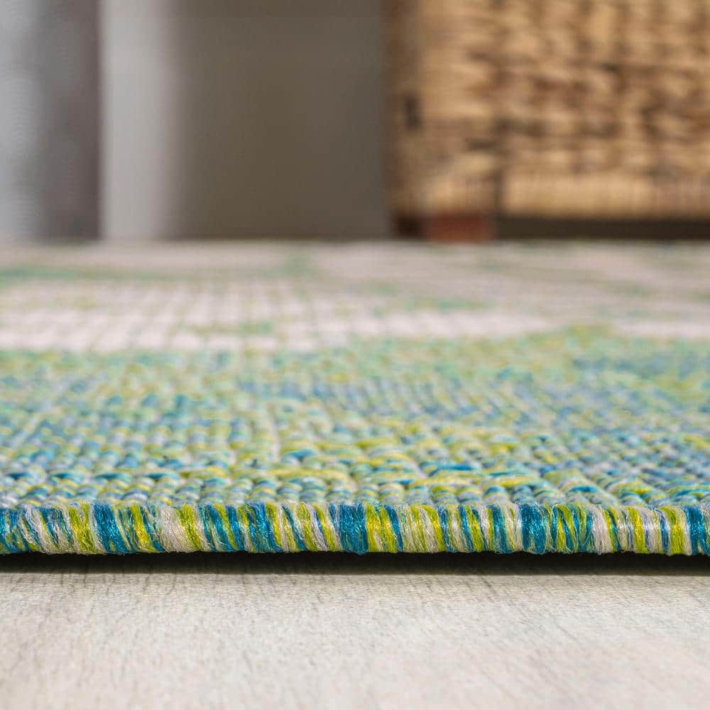 Grayson Floral Charm 9' x 12' Gray Reversible Outdoor Rug