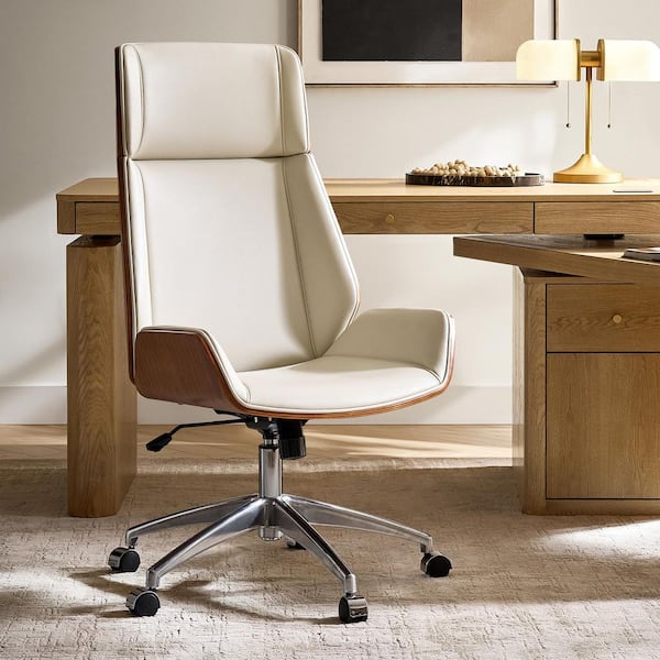 JAYDEN CREATION Thoth Modern Faux Leather Swivel Rocking Tilt
