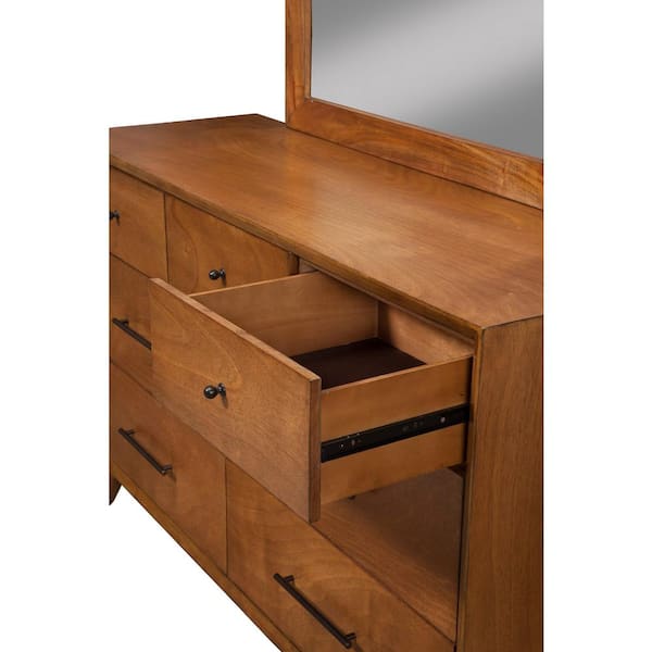 modern dresser white and wood Snhomee 6-Drawer Wood Dresser for Bedroom, Modern Wooden Chest of Drawers for Closet, Living Room, Entryway White