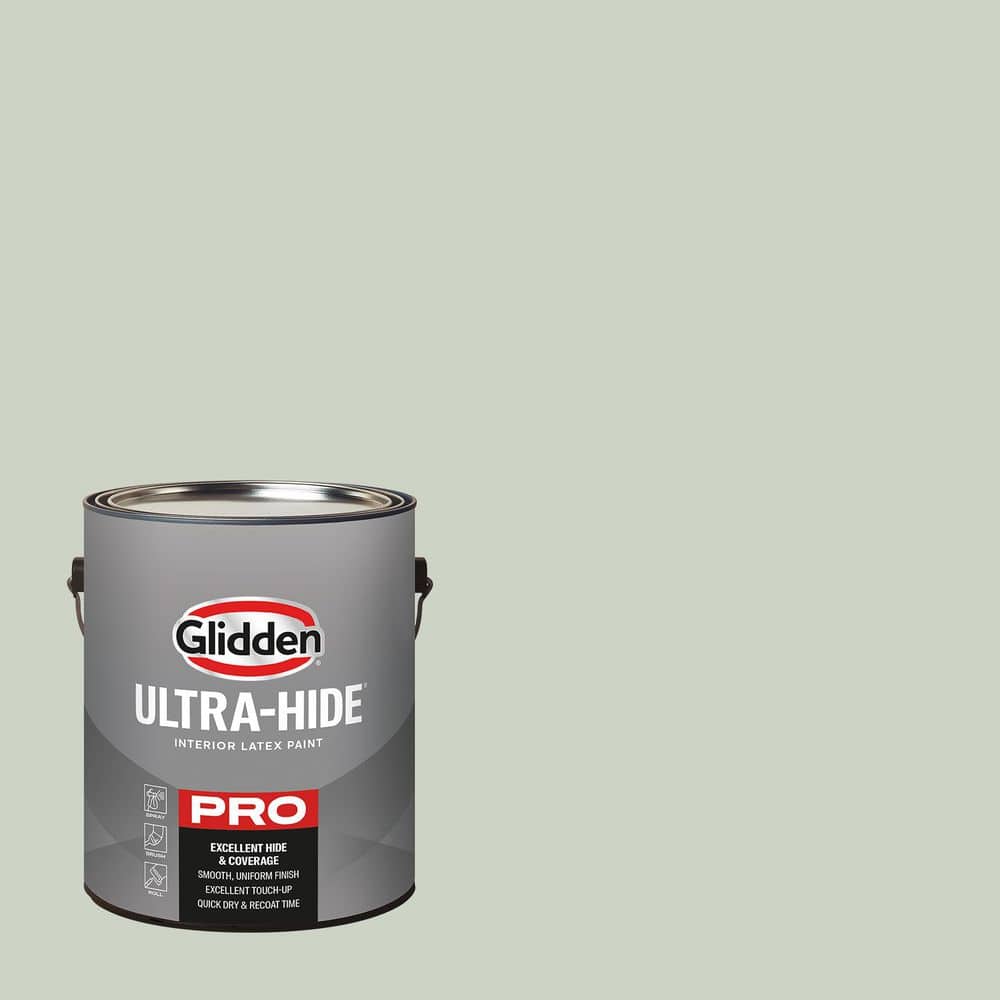 Glidden Ultra-Hide 1 gal. PPG1129-3 Castaway Satin Interior Paint ...