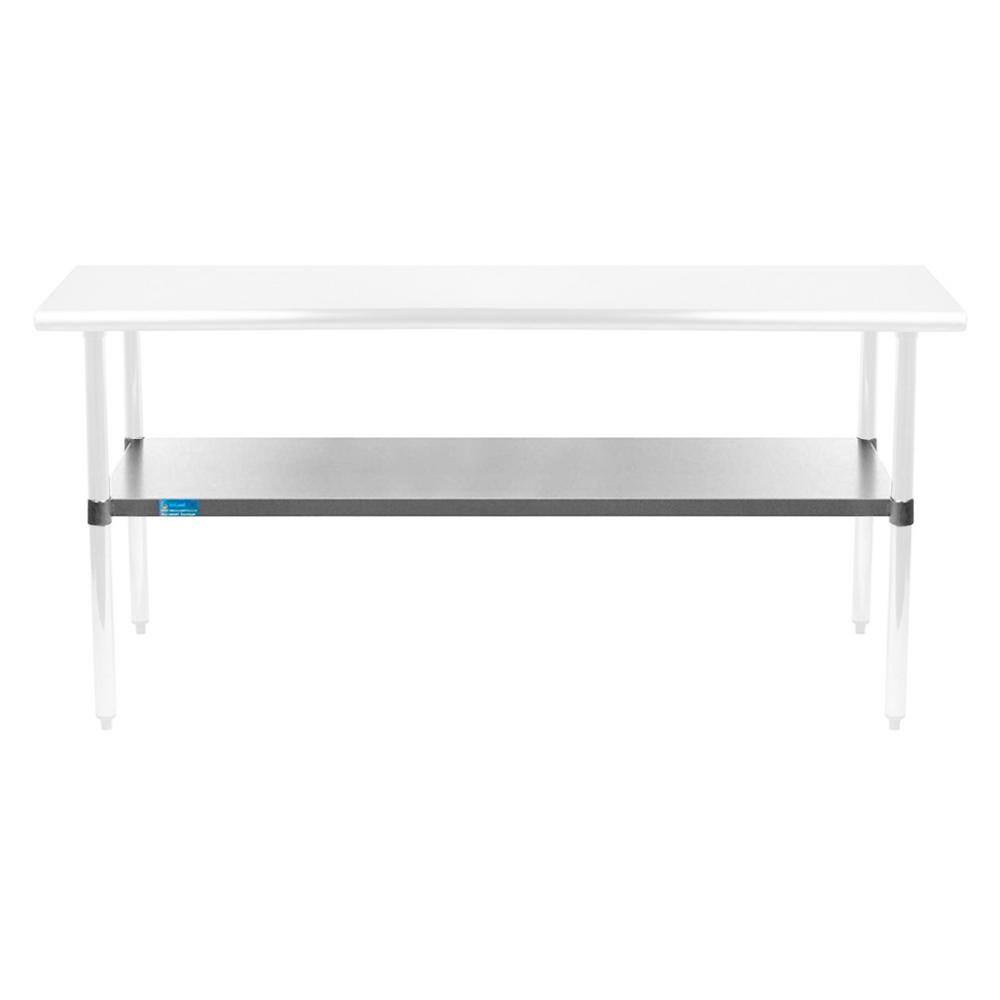 Adjustable Galvanized Steel Undershelf for 24" x 60" Work Table