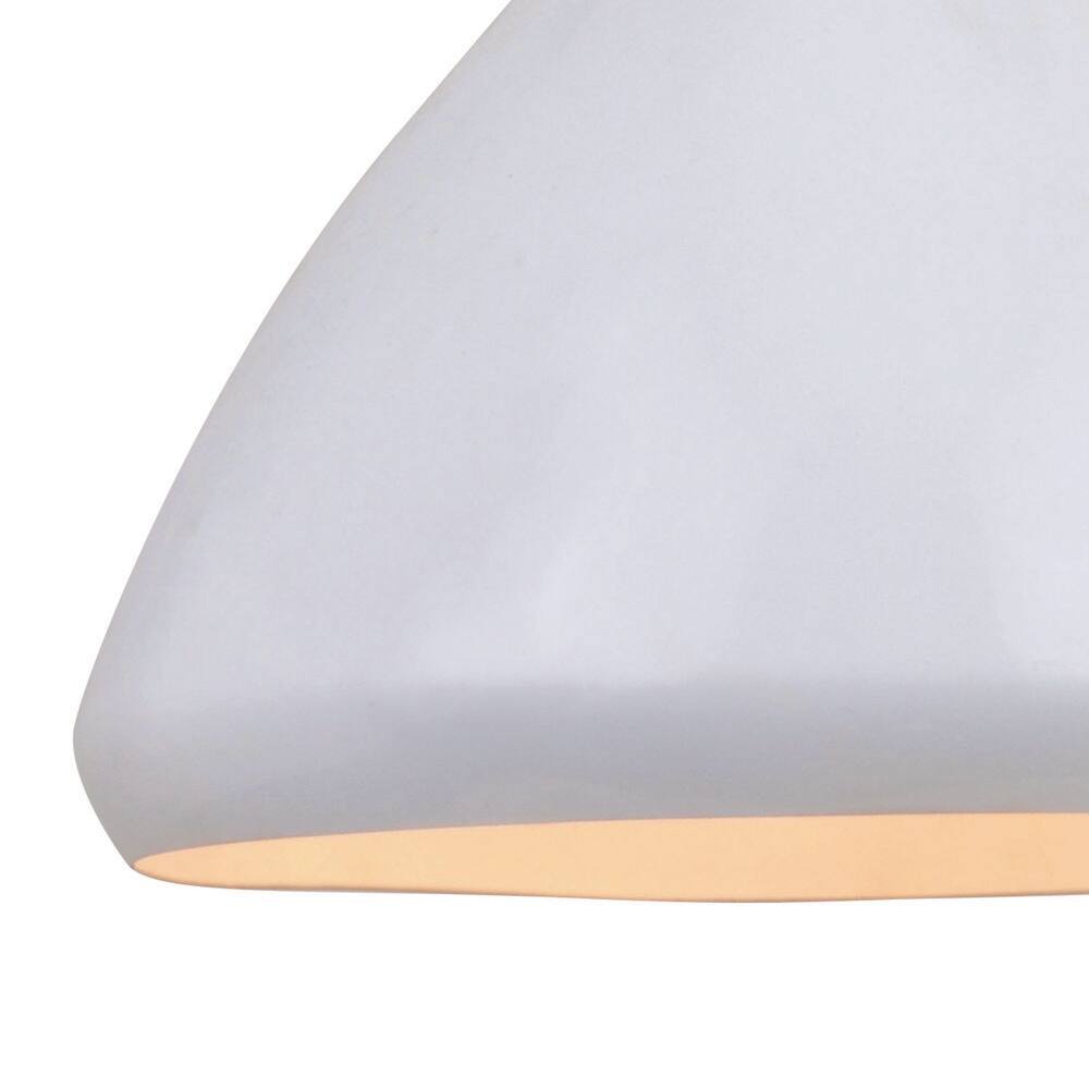 Glossy White Aluminum 10-inch Indoor/Outdoor Pendant Light