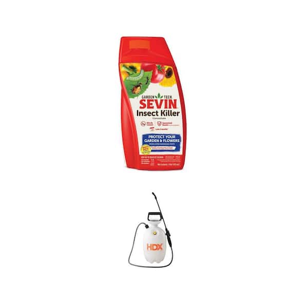 2 Gallon Pump Sprayer and 16 oz Insect Killer Concentrate Combo