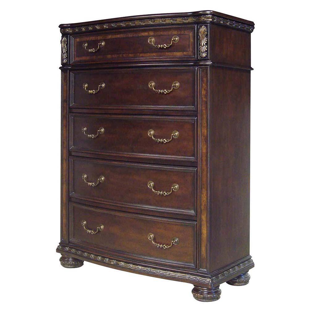 Monte Carlo Rich Cocoa 5-Drawer Lift Top Chest