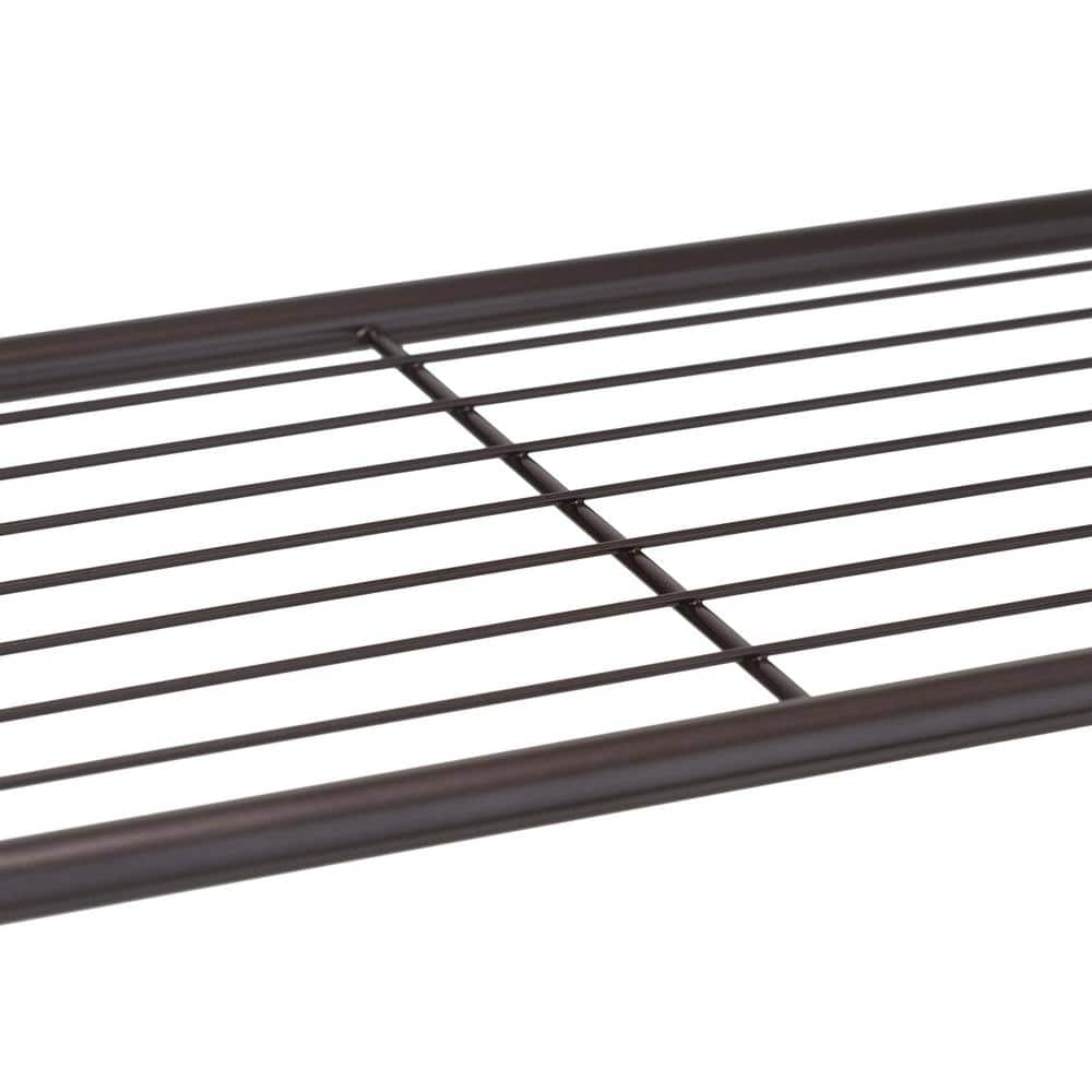 Bronze 4-Tier Metal Shower Organizer for Powder Room