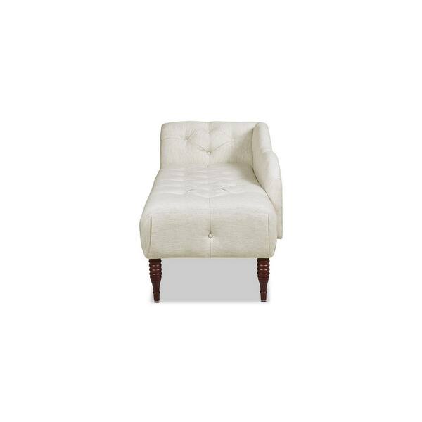 white linen chaise