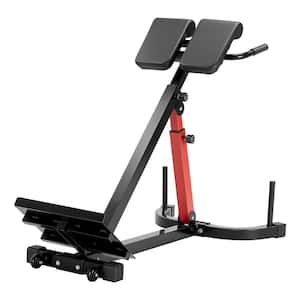 Roman Chair Hyper Extension Bench, 350 lbs Adjustable Extension Machine, Multi-Function Exercise Equipment for Hamstring