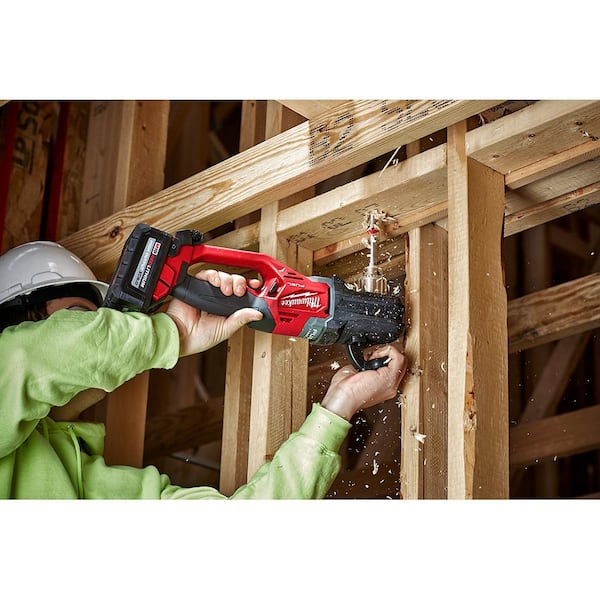 Milwaukee M18 FUEL GEN II 18V Lith-Ion Brushless Cordless 1/2 in. Hole Hawg Drill w/M18 REDLITHIUM FORGE HD 12.0 Ah Battery