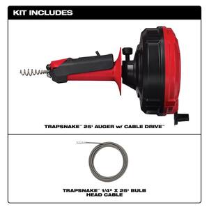 Trap Snake Auger Drain Cleaning Kit