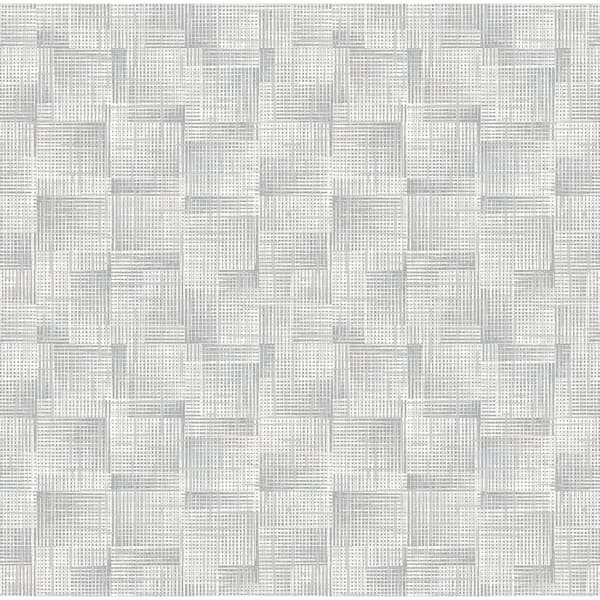 A-Street Prints Ting Grey Abstract Woven Wallpaper