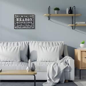 16 in. x 20 in. "Black and White Inspirational Word Chalk Drawing" by ALI Chris Framed Wall Art