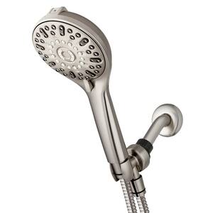 7-Spray Patterns with 1.8 GPM 4.75 in. Wall Mount Adjustable Handheld Shower Head in Brushed Nickel