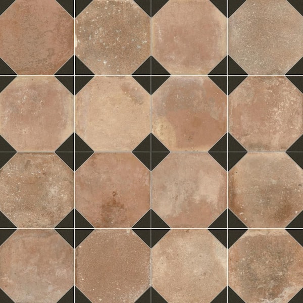 Kings Nonna with Black Taco 18 in. x 18 in. Porcelain Floor and Wall Tile (11.25 sq. ft. /Case)