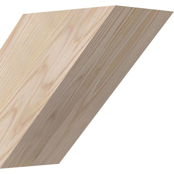 Ekena Millwork 5 1/2"W x 10"D x 10"H Traditional Smooth Knee Brace, Douglas Fir