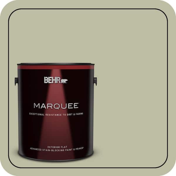 BEHR MARQUEE 1 gal. #ICC-57 Dried Thyme Flat Exterior Paint & Primer