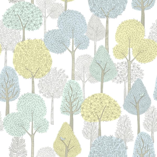 York Wallcoverings 34 sq. ft. Treetops Premium Peel And Stick Wallpaper
