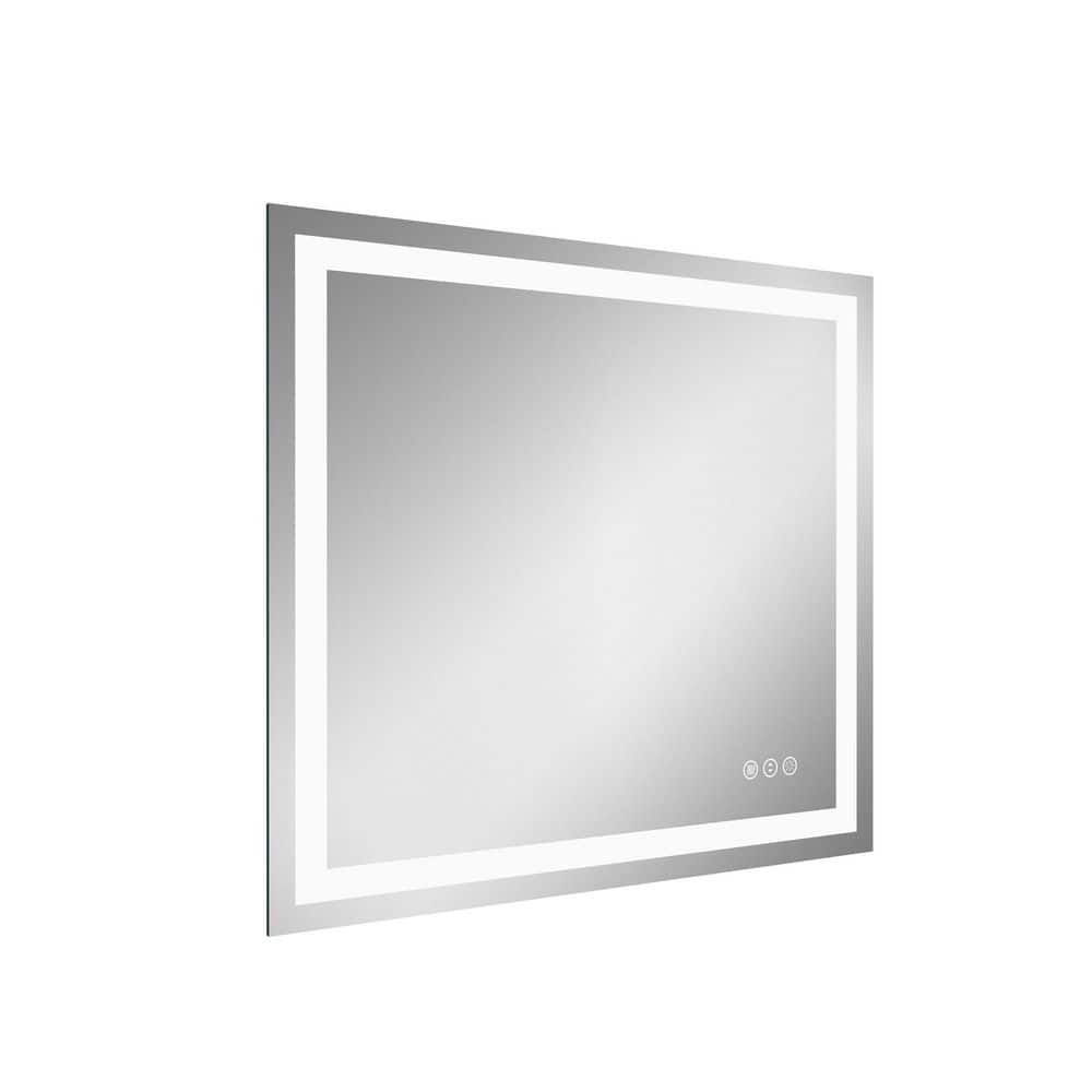 40 in. W x 36 in. H Rectangular Aluminum Alloy Frameless Wall Bathroom Vanity Mirror Decorative Wall Mirror price history on PriceWatchPro