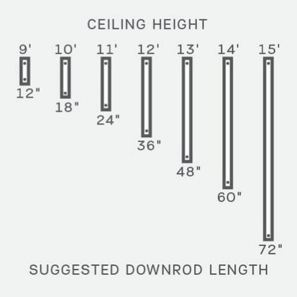 72 in. Midnight Black Extension Downrod