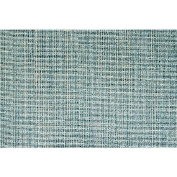Natural Harmony Modish Outlines Teal Custom Rug with Pad