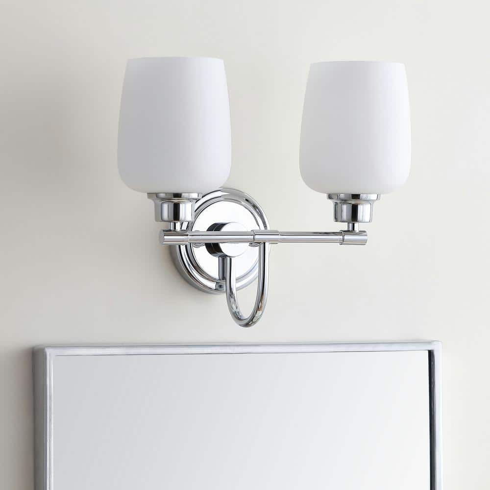 Contemporary Chrome 13'' Modern Bathroom Vanity Sconce