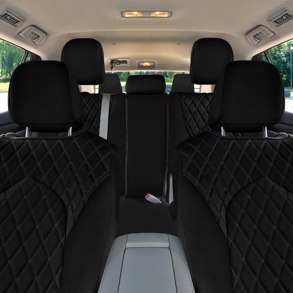 TLH Black Full Set Neoprene Custom Fit Seat Covers for 2020 - 2024