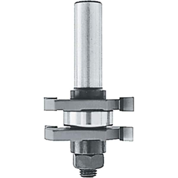 Makita 1/4 in. Carbide-Tipped 2-Cutter Tongue and Grove Router Bit 2-Wing with 1/2 in. Shank