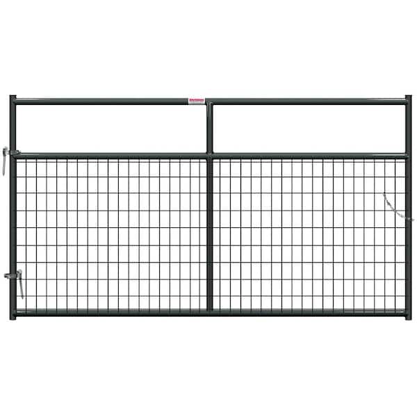 Behlen Country 8 ft. x 1-5/in. x 50 in. H Gray Powder Coat Wire Filled Tube Gate