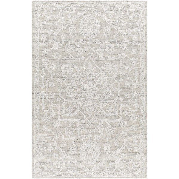 Piazza PZZ-2304 8 ft. x 10 ft. White Handmade Area Rug
