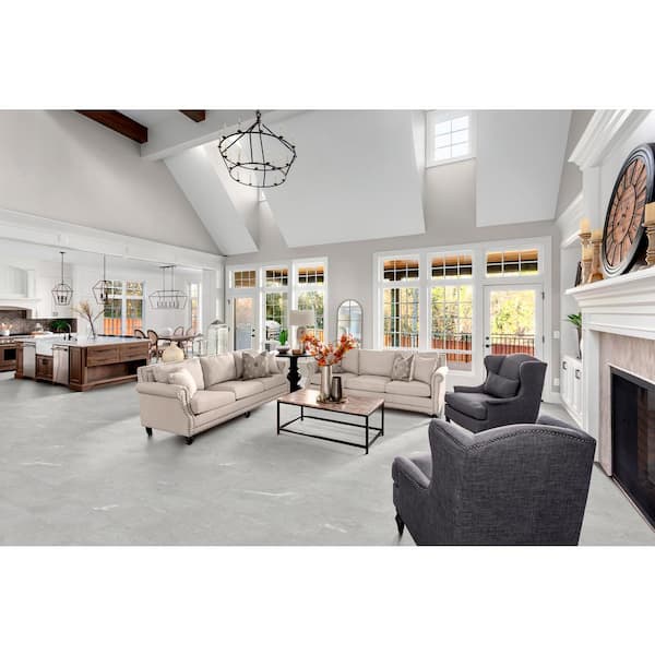 Clifton Stone 22 MIL 9.06 in. W x 48.03 in. L Waterproof Click Lock Vinyl Plank Flooring (21.15 sq. ft. /Case)