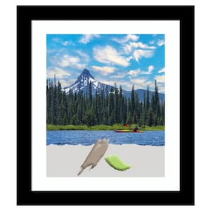 Brushed Black Picture Frame Opening Size 20 x 24 in. (Matted To 16 x 20 in.)