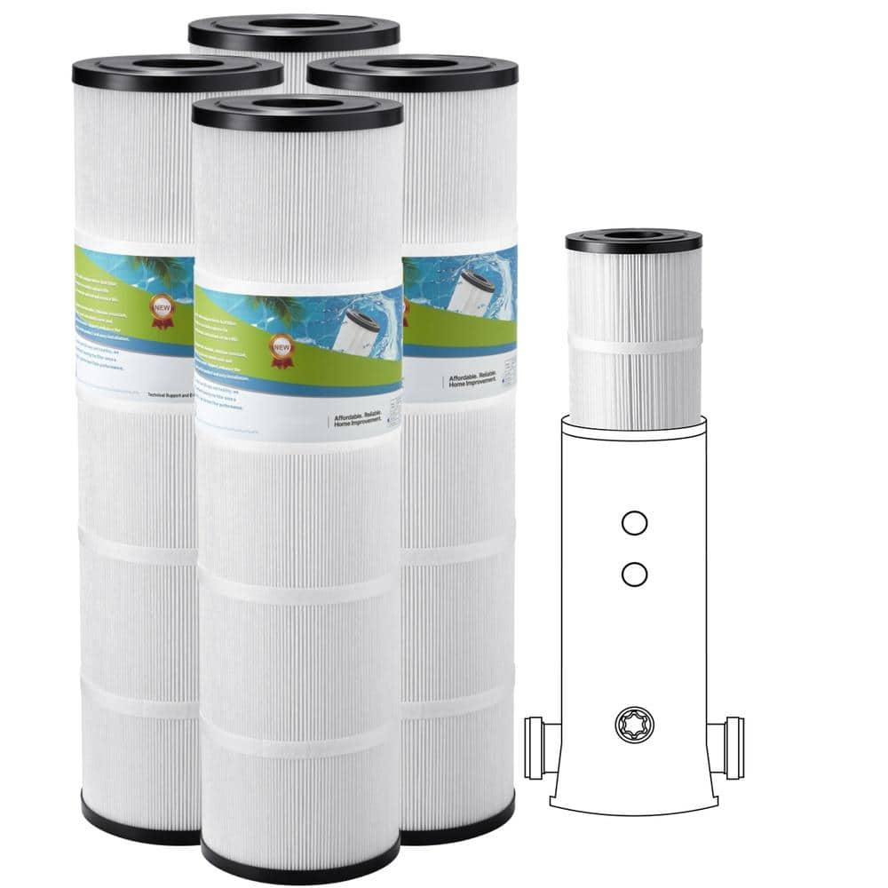 Pool Filter Cartridge 4-Pack 420 Sq. Ft. 26 in Spa Hot Tub Replacement for Pentair CCP420 Pleatco PCC80-PAK4 price history on PriceWatchPro