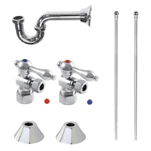 Trimscape Traditional Plumbing Supply Kit Combo 1-1/4 in. Brass with P- Trap in Polished Chrome