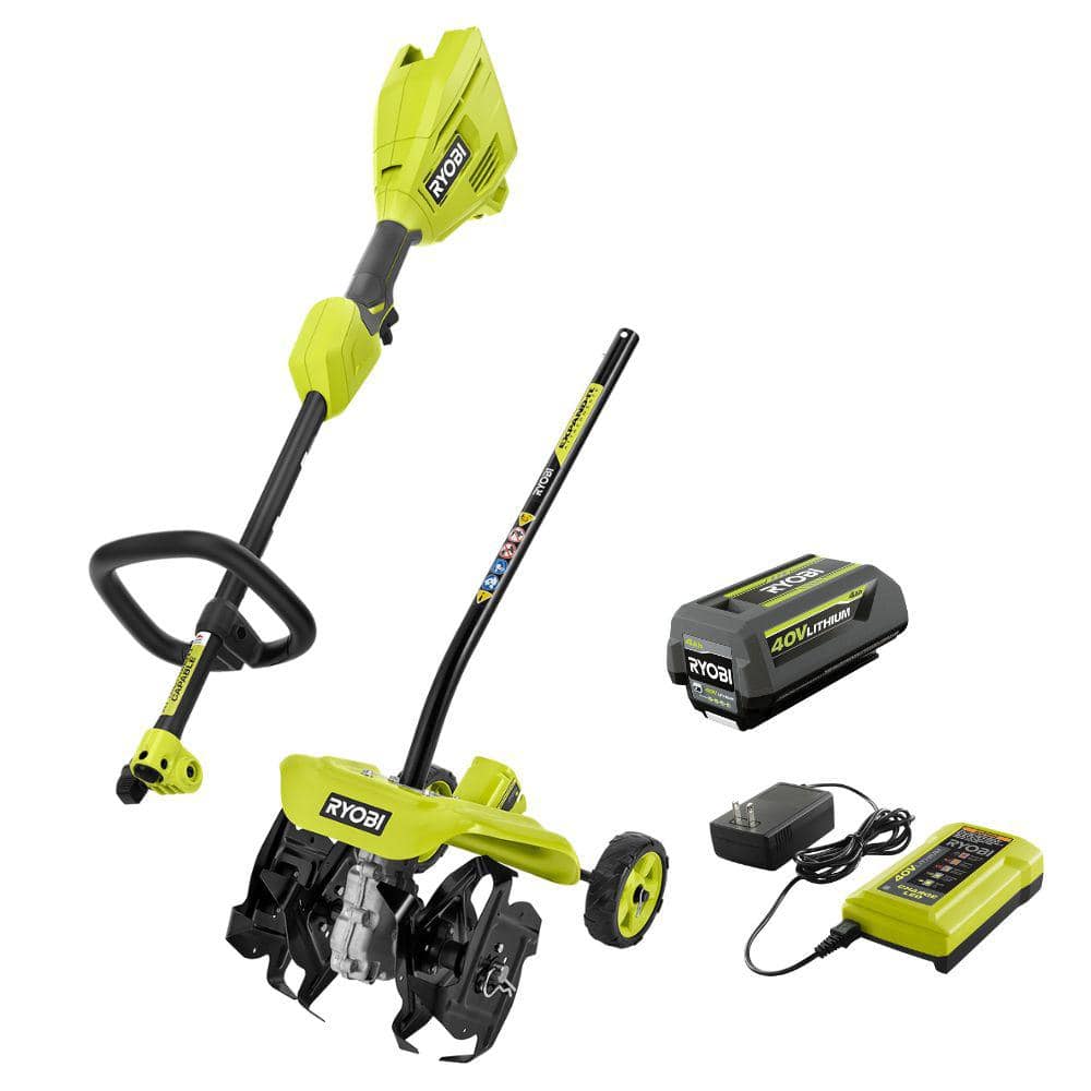 RYOBI 40V Expand-It Cordless Battery Attachment Capable Powerhead Kit ...