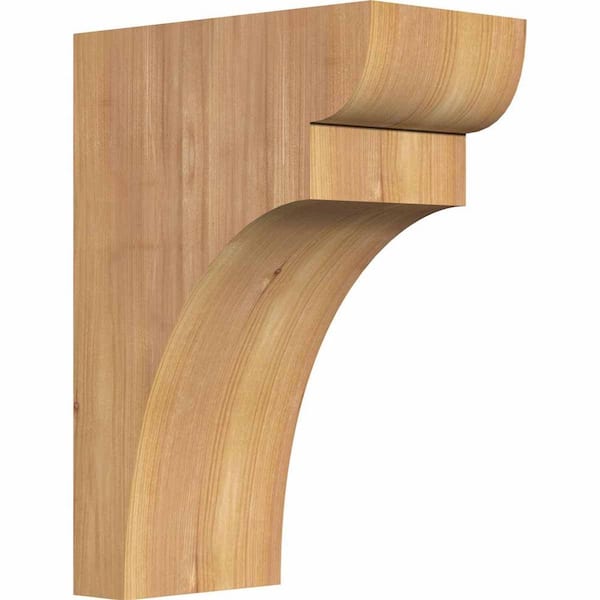 Ekena Millwork 5-1/2 in. x 10 in. x 14 in. Western Red Cedar Yorktown Smooth Corbel