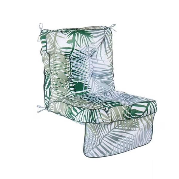 Porch Swing Cushions, Waterproof Rocking Chair Replacement Cushions with Ties, 44*23*4 in. Patio Cushions, Bamboo Leaf