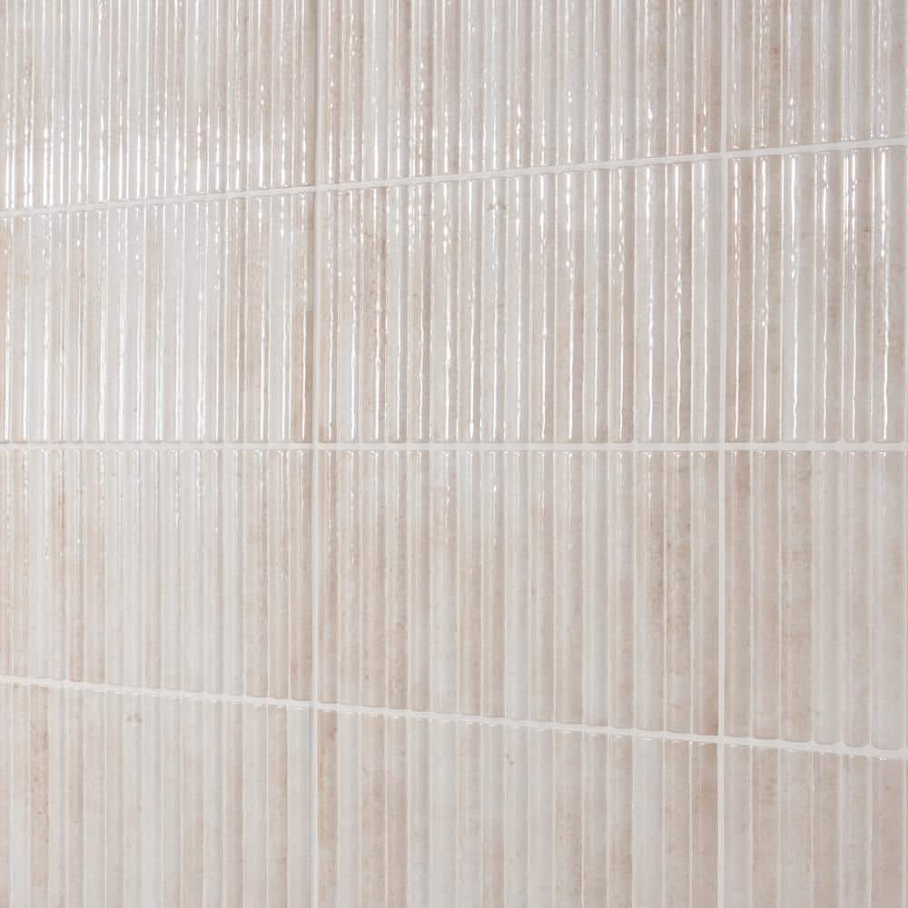Hills 6" x 12" Glossy White Ceramic Subway Wall Tile