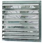 5088 CFM Silver Electric Powered Gable Mount Shutter Fan/Vent